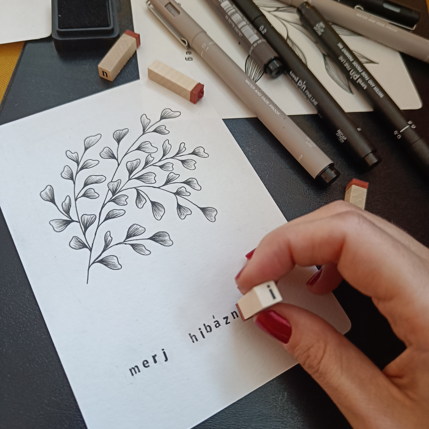 Inspirációs kártyák  botanikai illusztrációkkal  - Tűfilc workshop